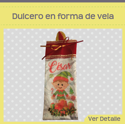 Dulcero en forma de Vela $33.00