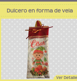 Dulcero/forma de Vela $33.00