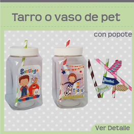 Vaso Pet con Popote $20.00