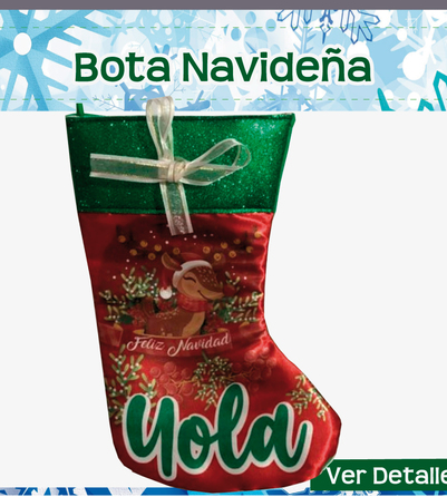 Bota Navideña $36.00